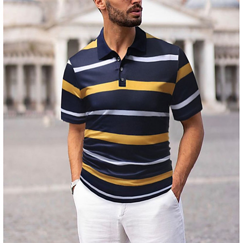 Men's Golf Shirt Tennis Shirt Striped golf shirts Tops Shirt Collar Yellow Green
Men's Golf Shirt Tennis Shirt Striped golf shirts Tops Shirt Collar Yellow Green