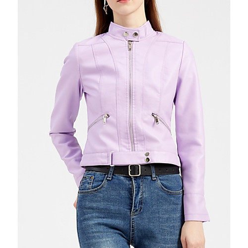 Women's Jacket Daily Fall Spring Regular Coat Regular Fit Elegant Casual Jacket Long Sleeve Solid Colored Patchwork Purple Wine
Women's Jacket Daily Fall Spring Regular Coat Regular Fit Elegant Casual Jacket Long Sleeve Solid Colored Patchwork Purple Wine