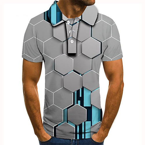 Men's Golf Shirt Tennis Shirt 3D Print 3D Graphic Prints Machine Button-Down Short Sleeve Street Tops Casual Fashion Cool Gray / Sports
Men's Golf Shirt Tennis Shirt 3D Print 3D Graphic Prints Machine Button-Down Short Sleeve Street Tops Casual Fashion Cool Gray / Sports