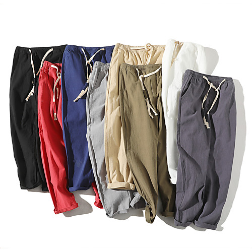 Men's Casual / Sporty Athleisure Breathable Outdoor Sports Sport Daily Pants Trousers Pants Plain Ankle-Length Drawstring Pocket ArmyGreen Wine Khaki Light Grey White / Elasticity
Men's Casual / Sporty Athleisure Breathable Outdoor Sports Sport Daily Pants Trousers Pants Plain Ankle-Length Drawstring Pocket ArmyGreen Wine Khaki Light Grey White / Elasticity