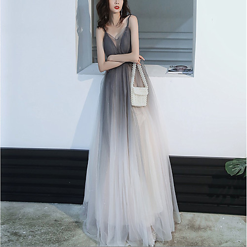 A-Line Color Block Sexy Wedding Guest Formal Evening Dress V Neck Sleeveless Floor Length Tulle with Pleats 2021
A-Line Color Block Sexy Wedding Guest Formal Evening Dress V Neck Sleeveless Floor Length Tulle with Pleats 2021