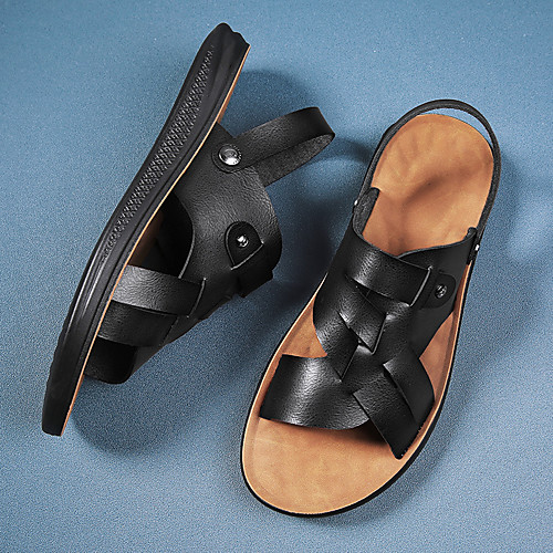 Men's Sandals Casual Beach Daily Water Shoes Walking Shoes Nappa Leather Breathable Non-slipping Wear Proof Black Brown Summer
Men's Sandals Casual Beach Daily Water Shoes Walking Shoes Nappa Leather Breathable Non-slipping Wear Proof Black Brown Summer