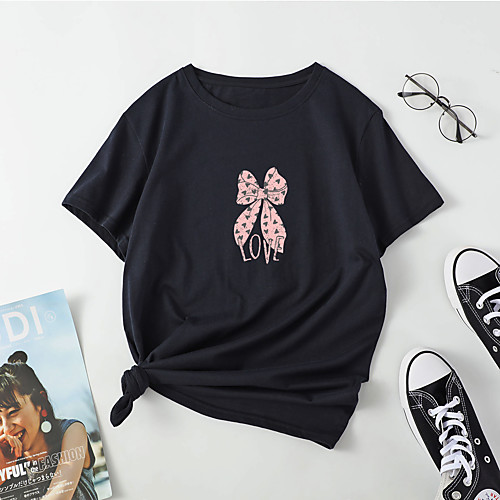 Women's T shirt Butterfly LOVE Print Round Neck Tops Cotton Basic Basic Top White Black Blue
Women's T shirt Butterfly LOVE Print Round Neck Tops Cotton Basic Basic Top White Black Blue