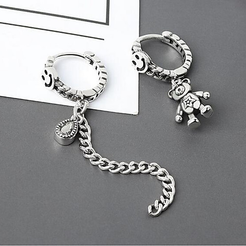 Women's Mismatch Earrings Tassel Fringe Earrings Jewelry Silver For Festival 1 Pair
Women's Mismatch Earrings Tassel Fringe Earrings Jewelry Silver For Festival 1 Pair