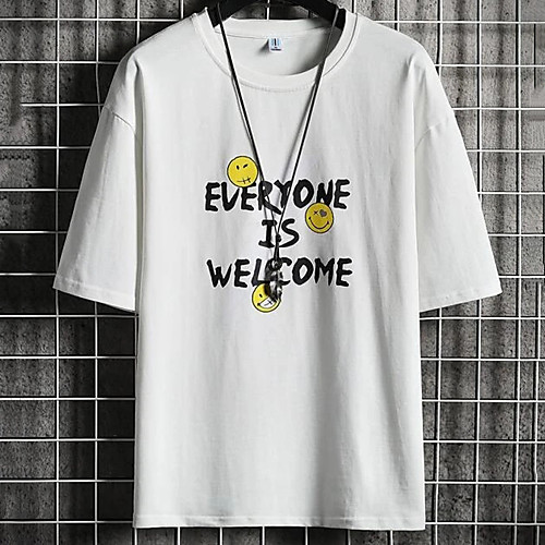Men's Unisex Tee T shirt Hot Stamping Text Graphic Prints Plus Size Print Short Sleeve Casual Tops 100% Cotton Basic Designer Big and Tall White
Men's Unisex Tee T shirt Hot Stamping Text Graphic Prints Plus Size Print Short Sleeve Casual Tops 100% Cotton Basic Designer Big and Tall White