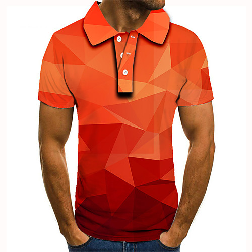 Men's Golf Shirt Tennis Shirt 3D Print Graphic Prints Argyle Button-Down Short Sleeve Street Tops Casual Fashion Cool Orange / Sports
Men's Golf Shirt Tennis Shirt 3D Print Graphic Prints Argyle Button-Down Short Sleeve Street Tops Casual Fashion Cool Orange / Sports