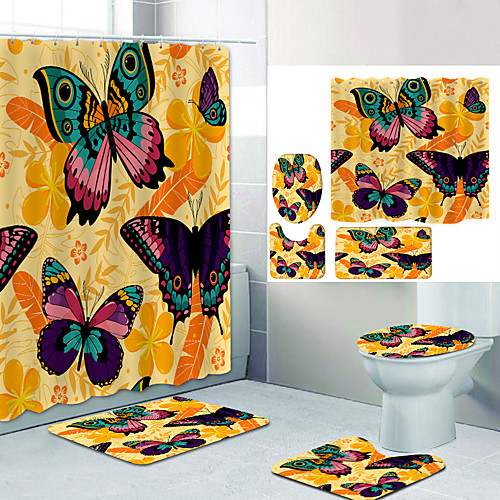 Zhuang Zhou's Dream Disc Digital Printing Four-piece Set Shower Curtains and Hooks Modern Polyester Machine Made Waterproof Bathroom
Zhuang Zhou's Dream Disc Digital Printing Four-piece Set Shower Curtains and Hooks Modern Polyester Machine Made Waterproof Bathroom