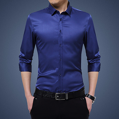 Men's Shirt non-printing Graphic Plain 3/4 Length Sleeve Casual Tops Business White Black Blue
Men's Shirt non-printing Graphic Plain 3/4 Length Sleeve Casual Tops Business White Black Blue
