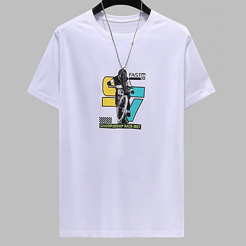 Men's Unisex Tee T shirt Hot Stamping Graphic Prints Motorcycle Plus Size Print Short Sleeve Casual Tops 100% Cotton Basic Designer Big and Tall White Blue
Men's Unisex Tee T shirt Hot Stamping Graphic Prints Motorcycle Plus Size Print Short Sleeve Casual Tops 100% Cotton Basic Designer Big and Tall White Blue