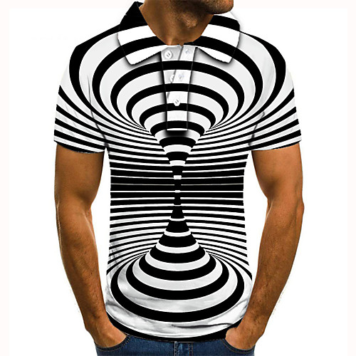 Men's Golf Shirt Tennis Shirt 3D Print Optical Illusion Geometric Button-Down Short Sleeve Street Tops Casual Fashion Cool Black / White / Sports
Men's Golf Shirt Tennis Shirt 3D Print Optical Illusion Geometric Button-Down Short Sleeve Street Tops Casual Fashion Cool Black / White / Sports