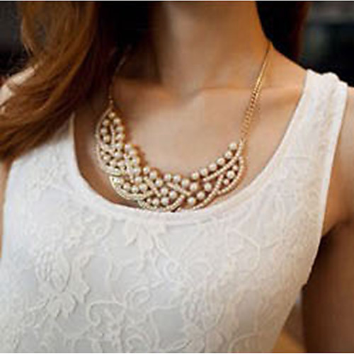 Women's Collar Necklace Elegant Fashion Imitation Pearl Alloy White 50 cm Necklace Jewelry 1pc For Festival
Women's Collar Necklace Elegant Fashion Imitation Pearl Alloy White 50 cm Necklace Jewelry 1pc For Festival