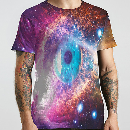 Men's Unisex Tee T shirt 3D Print Galaxy Graphic Prints Plus Size Print Short Sleeve Casual Tops Basic Designer Big and Tall Rainbow
Men's Unisex Tee T shirt 3D Print Galaxy Graphic Prints Plus Size Print Short Sleeve Casual Tops Basic Designer Big and Tall Rainbow