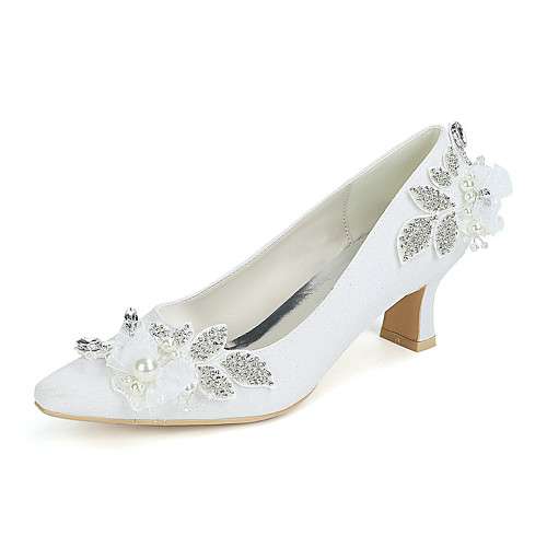 Women's Wedding Shoes Block Heel Square Toe Gleit Rhinestone Imitation Pearl Satin Flower Solid Colored White Champagne
Women's Wedding Shoes Block Heel Square Toe Gleit Rhinestone Imitation Pearl Satin Flower Solid Colored White Champagne