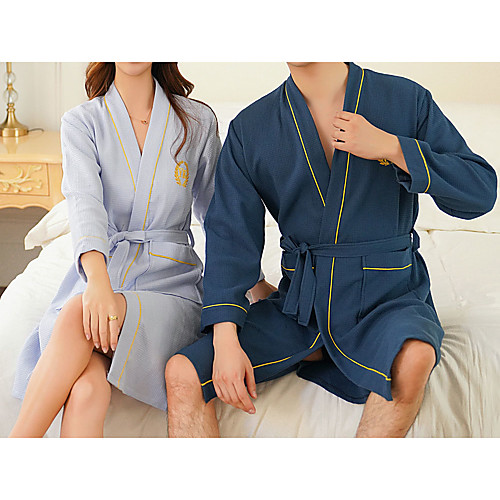 Superior Quality Bath Robe, Light Blue/Nevy Blue Couple Long 100% Cotton Water Absorbing Bathrobe Quick Drying Couple Bath Towel
Superior Quality Bath Robe, Light Blue/Nevy Blue Couple Long 100% Cotton Water Absorbing Bathrobe Quick Drying Couple Bath Towel