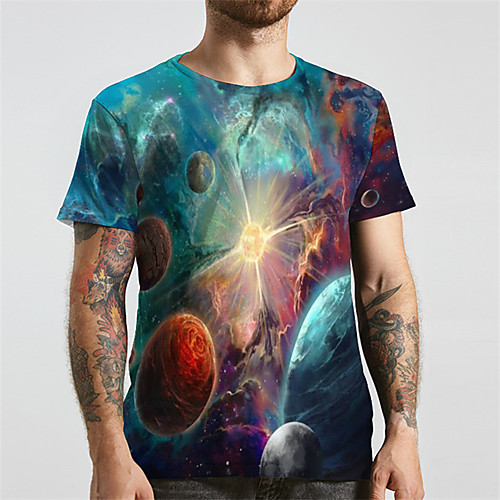 Men's Unisex Tee T shirt 3D Print Galaxy Graphic Plus Size Print Short Sleeve Daily Tops Blue Red Green
Men's Unisex Tee T shirt 3D Print Galaxy Graphic Plus Size Print Short Sleeve Daily Tops Blue Red Green