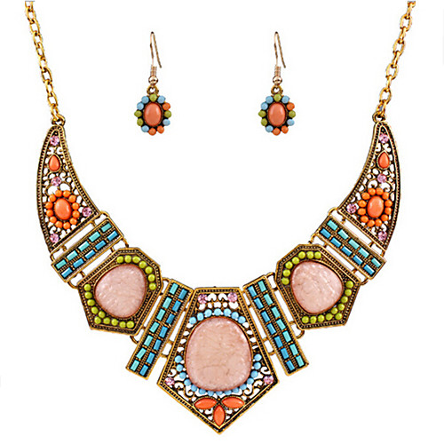 Women's Jewelry Set Geometrical Precious Vintage Resin Rhinestone Earrings Jewelry Rainbow For Christmas Wedding Party Evening Gift Festival 1 set
Women's Jewelry Set Geometrical Precious Vintage Resin Rhinestone Earrings Jewelry Rainbow For Christmas Wedding Party Evening Gift Festival 1 set