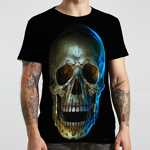Men's Unisex Tee T shirt 3D Print Graphic Prints Skull Plus Size Print Short Sleeve Casual Tops Fashion Designer Big and Tall Black
Men's Unisex Tee T shirt 3D Print Graphic Prints Skull Plus Size Print Short Sleeve Casual Tops Fashion Designer Big and Tall Black
