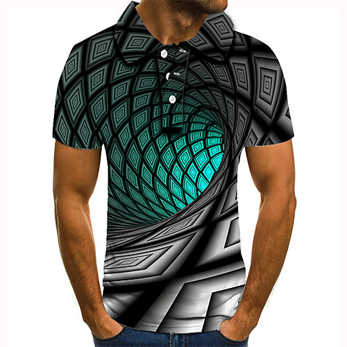 Men's Golf Shirt Tennis Shirt 3D Print Geometric Graphic Prints Button-Down Short Sleeve Street Tops Casual Fashion Cool Gray / Sports
Men's Golf Shirt Tennis Shirt 3D Print Geometric Graphic Prints Button-Down Short Sleeve Street Tops Casual Fashion Cool Gray / Sports