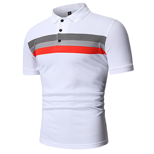 Men's Golf Shirt Tennis Shirt Other Prints Color Block Short Sleeve Casual Tops Cotton White
Men's Golf Shirt Tennis Shirt Other Prints Color Block Short Sleeve Casual Tops Cotton White
