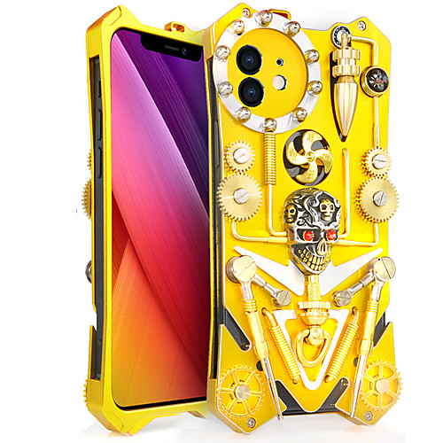 Luxury Armor Metal Aluminum Pure Copper Phone Case For iPhone 12 Pro Max 11 SE 2020 X XR XS Max 8 7 6 Mechanical Gear Purely Handmade Skull Phone Shell Back Cover
Luxury Armor Metal Aluminum Pure Copper Phone Case For iPhone 12 Pro Max 11 SE 2020 X XR XS Max 8 7 6 Mechanical Gear Purely Handmade Skull Phone Shell Back Cover