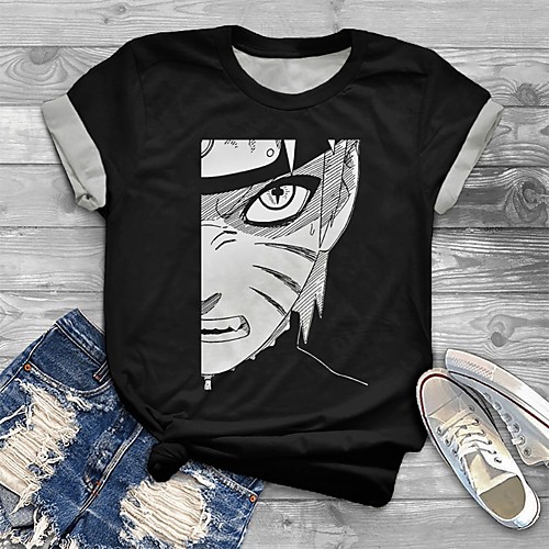 Women's Plus Size Tops T shirt Cartoon Graphic Portrait Print Short Sleeve Crewneck Basic Black Big Size XL XXL 3XL 4XL 5XL / Holiday
Women's Plus Size Tops T shirt Cartoon Graphic Portrait Print Short Sleeve Crewneck Basic Black Big Size XL XXL 3XL 4XL 5XL / Holiday