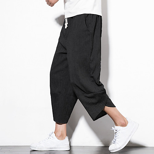 Men's Casual / Sporty Athleisure Breathable Outdoor Sports Sport Daily Harem Loose Pants Trousers Pants Plain Calf-Length Drawstring Pocket Blue Black Grey Dark Gray / Elasticity
Men's Casual / Sporty Athleisure Breathable Outdoor Sports Sport Daily Harem Loose Pants Trousers Pants Plain Calf-Length Drawstring Pocket Blue Black Grey Dark Gray / Elasticity