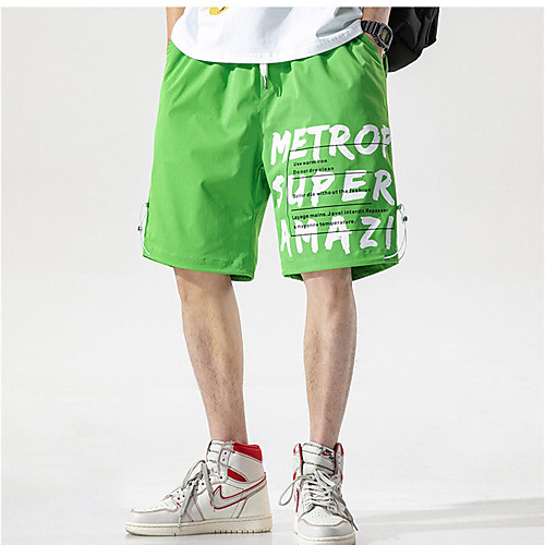 Men's Casual / Sporty Athleisure Breathable Outdoor Sports Sport Daily Shorts Pants Letter Short Drawstring Pocket Gray Green Purple Orange Green
Men's Casual / Sporty Athleisure Breathable Outdoor Sports Sport Daily Shorts Pants Letter Short Drawstring Pocket Gray Green Purple Orange Green