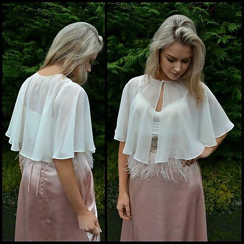 Sleeveless Bohemian Style / Elegant Chiffon Daily / Tea Party Women's Wrap With Solid
Sleeveless Bohemian Style / Elegant Chiffon Daily / Tea Party Women's Wrap With Solid
