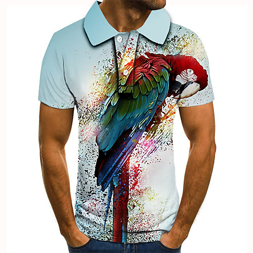 Men's Golf Shirt Tennis Shirt 3D Print Bird Animal Button-Down Short Sleeve Street Tops Casual Fashion Cool Blue / Sports
Men's Golf Shirt Tennis Shirt 3D Print Bird Animal Button-Down Short Sleeve Street Tops Casual Fashion Cool Blue / Sports