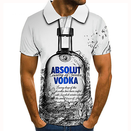 Men's Golf Shirt 3D Print Graphic Prints Beer Button-Down Short Sleeve Street Tops Casual Fashion Cool White / Sports
Men's Golf Shirt 3D Print Graphic Prints Beer Button-Down Short Sleeve Street Tops Casual Fashion Cool White / Sports