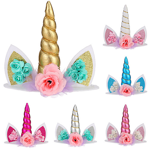 Unicorn Holiday Jewelry Girls' Movie Cosplay Cosplay Costume Party Golden White Blue Hair Jewelry Christmas Children's Day New Year Plastics
Unicorn Holiday Jewelry Girls' Movie Cosplay Cosplay Costume Party Golden White Blue Hair Jewelry Christmas Children's Day New Year Plastics