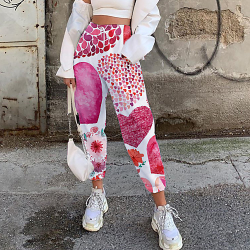Women's Fashion Casual / Sporty Comfort Fitness Weekend Sweatpants Pants Graphic Heart Full Length Pocket Elastic Drawstring Design Print Red
Women's Fashion Casual / Sporty Comfort Fitness Weekend Sweatpants Pants Graphic Heart Full Length Pocket Elastic Drawstring Design Print Red