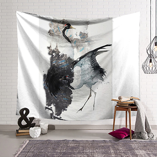Wall Tapestry Art Decor Blanket Curtain Hanging Home Bedroom Living Room Decoration Polyester Ink Painting Red-crowned Crane
Wall Tapestry Art Decor Blanket Curtain Hanging Home Bedroom Living Room Decoration Polyester Ink Painting Red-crowned Crane