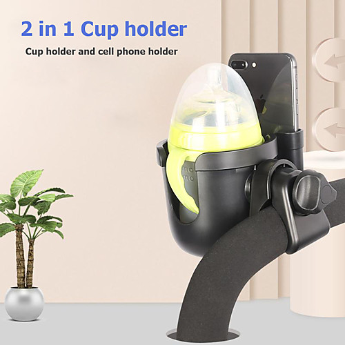 Universal Cup Holder,2in1 Stroller Bottle Holder with Phone Holder 360 Degrees Rotation Large Caliber Drink Rack for Pushchair Crib Bicycle Wheelchair Walker Scooter Fishing Rod Treadmill
Universal Cup Holder,2in1 Stroller Bottle Holder with Phone Holder 360 Degrees Rotation Large Caliber Drink Rack for Pushchair Crib Bicycle Wheelchair Walker Scooter Fishing Rod Treadmill