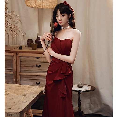 fishtail toast dress bride 2021 new wine red wedding evening dress can usually wear an atmospheric tube top to show thin women
fishtail toast dress bride 2021 new wine red wedding evening dress can usually wear an atmospheric tube top to show thin women
