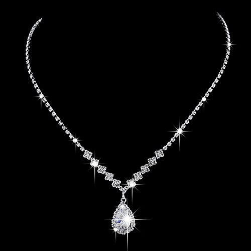 Women's Necklace Water Drop Necklace Drop Simple Elegant European Alloy Silver 35 cm Necklace Jewelry 1pc For Wedding Anniversary Party Evening Gift Birthday Party
Women's Necklace Water Drop Necklace Drop Simple Elegant European Alloy Silver 35 cm Necklace Jewelry 1pc For Wedding Anniversary Party Evening Gift Birthday Party