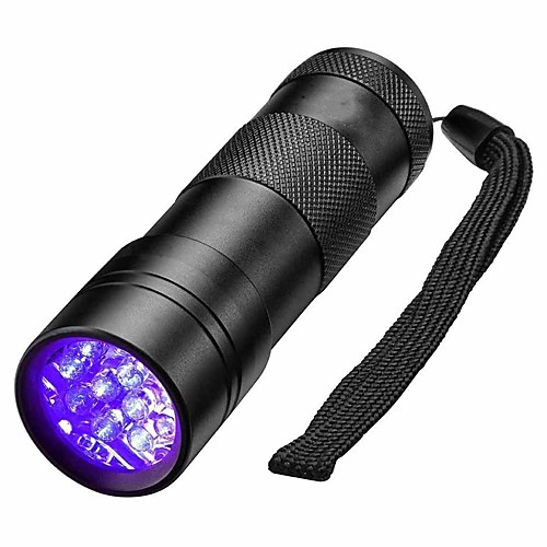 Black Light Flashlights / Torch Waterproof LED 5mm Lamp 12 Emitters 1 Mode Waterproof Ultraviolet Light Detector Camping / Hiking / Caving Everyday Use Hunting Black / Aluminum Alloy
Black Light Flashlights / Torch Waterproof LED 5mm Lamp 12 Emitters 1 Mode Waterproof Ultraviolet Light Detector Camping / Hiking / Caving Everyday Use Hunting Black / Aluminum Alloy