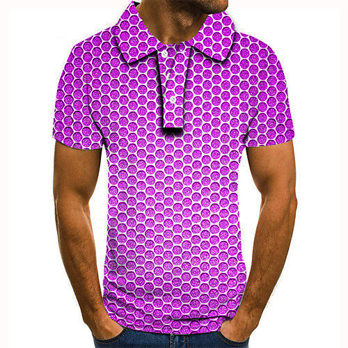Men's Golf Shirt Tennis Shirt 3D Print Circle Geometric Button-Down Short Sleeve Street Tops Casual Fashion Cool Purple / Sports
Men's Golf Shirt Tennis Shirt 3D Print Circle Geometric Button-Down Short Sleeve Street Tops Casual Fashion Cool Purple / Sports