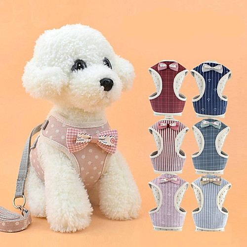 Dog Cat Pets Harness Leash Cute and Cuddly Vest Adorable Hiking Walking Polka Dot Plaid / Check Stripes Nylon Cotton Bichon Frise Schnauzer Poodle Chihuahua Pomeranian Small Dog Black Red Light Red
Dog Cat Pets Harness Leash Cute and Cuddly Vest Adorable Hiking Walking Polka Dot Plaid / Check Stripes Nylon Cotton Bichon Frise Schnauzer Poodle Chihuahua Pomeranian Small Dog Black Red Light Red