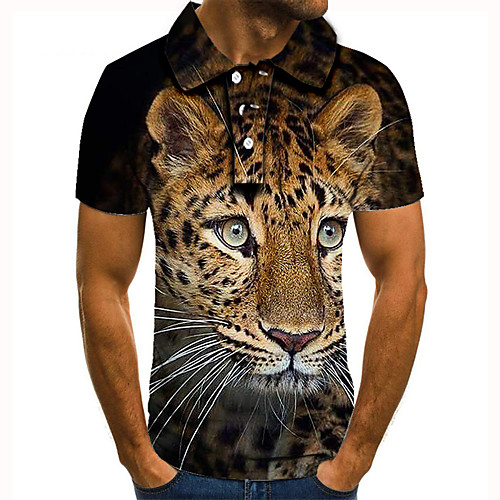Men's Golf Shirt Tennis Shirt 3D Print Tiger Animal Button-Down Short Sleeve Street Tops Casual Fashion Cool Black / Sports
Men's Golf Shirt Tennis Shirt 3D Print Tiger Animal Button-Down Short Sleeve Street Tops Casual Fashion Cool Black / Sports