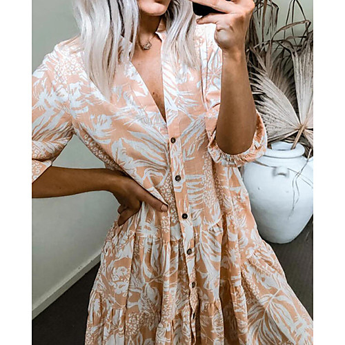 Women's A Line Dress Short Mini Dress Orange Short Sleeve Pattern Summer Casual 2021 S M L XL XXL XXXL
Women's A Line Dress Short Mini Dress Orange Short Sleeve Pattern Summer Casual 2021 S M L XL XXL XXXL
