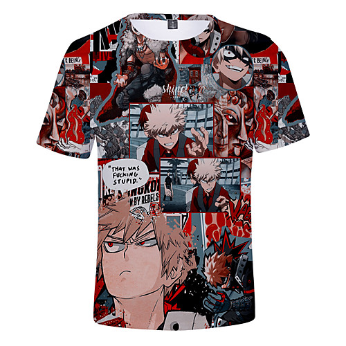 Inspired by My Hero Academia / Boku No Hero Cosplay Cosplay Costume T-shirt Terylene Graphic Printing Harajuku Graphic T-shirt For Women's / Men's
Inspired by My Hero Academia / Boku No Hero Cosplay Cosplay Costume T-shirt Terylene Graphic Printing Harajuku Graphic T-shirt For Women's / Men's