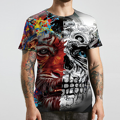 Men's Unisex Tee T shirt 3D Print Graphic Prints Skull Plus Size Print Short Sleeve Casual Tops Basic Designer Big and Tall Gray
Men's Unisex Tee T shirt 3D Print Graphic Prints Skull Plus Size Print Short Sleeve Casual Tops Basic Designer Big and Tall Gray