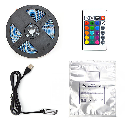 USB Strip Lights 5M Flexible LED RGB Strip Lights Remote Controls 300 LEDs 2835 SMD 8mm 24Keys Remote Controller USB with Mini Controller Set Christmas New Year's Party Decor
USB Strip Lights 5M Flexible LED RGB Strip Lights Remote Controls 300 LEDs 2835 SMD 8mm 24Keys Remote Controller USB with Mini Controller Set Christmas New Year's Party Decor