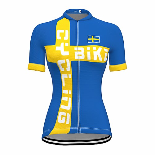 21Grams Women's Short Sleeve Cycling Jersey Summer Spandex Polyester Blue National Flag Bike Jersey Top Mountain Bike MTB Road Bike Cycling Quick Dry Moisture Wicking Breathable Sports Clothing
21Grams Women's Short Sleeve Cycling Jersey Summer Spandex Polyester Blue National Flag Bike Jersey Top Mountain Bike MTB Road Bike Cycling Quick Dry Moisture Wicking Breathable Sports Clothing