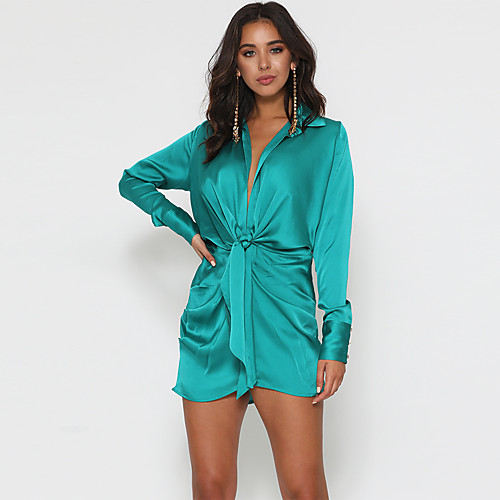 Women's Shirt Dress Short Mini Dress LQ115-jiuhong LQ115-lv LQ115-hui LQ115-xiangbin LQ115-zi Long Sleeve Solid Color Summer Casual 2021 S M L XL XXL
Women's Shirt Dress Short Mini Dress LQ115-jiuhong LQ115-lv LQ115-hui LQ115-xiangbin LQ115-zi Long Sleeve Solid Color Summer Casual 2021 S M L XL XXL