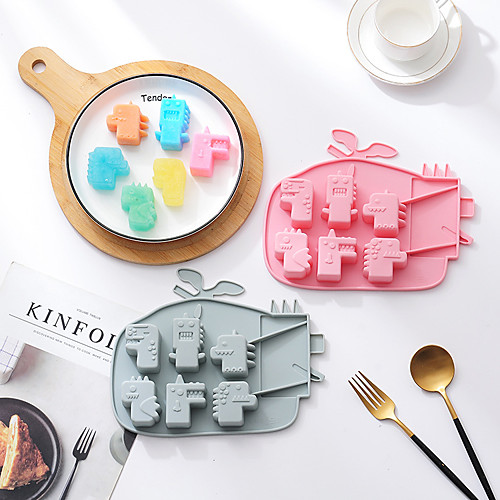 6-Grid Ice Tray Cake Mold Dinosaur Shape 2-Piece Set Silicone Mold Cake Complementary Food Rice Cake Dessert Ice Cube Chocolate Mold
6-Grid Ice Tray Cake Mold Dinosaur Shape 2-Piece Set Silicone Mold Cake Complementary Food Rice Cake Dessert Ice Cube Chocolate Mold