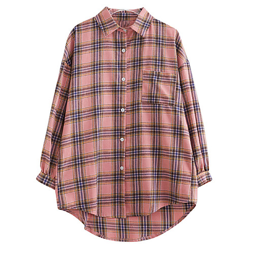 Women's Coat Causal All Seasons Regular Coat Shirt Collar Regular Fit Casual Jacket Square Others Blushing Pink Green / Cotton
Women's Coat Causal All Seasons Regular Coat Shirt Collar Regular Fit Casual Jacket Square Others Blushing Pink Green / Cotton