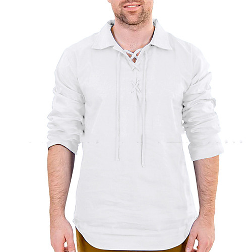 Men's Shirt Solid Color Drawstring Long Sleeve Casual Tops Lightweight Casual Fashion Breathable Blue Khaki White
Men's Shirt Solid Color Drawstring Long Sleeve Casual Tops Lightweight Casual Fashion Breathable Blue Khaki White