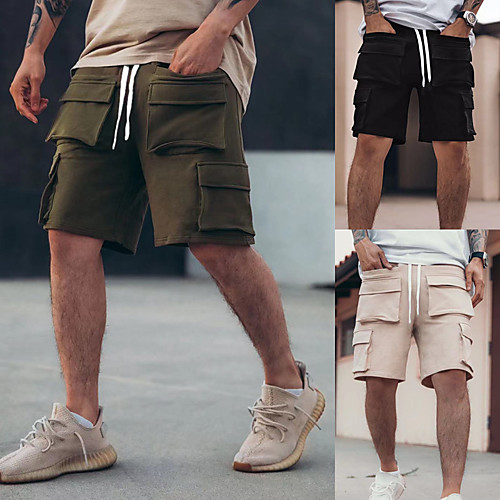 Men's Sporty Casual / Sporty Streetwear Quick Dry Breathable Soft Daily Sports Chinos Shorts Bermuda shorts Pants Solid Color Short Drawstring Elastic Waist ArmyGreen Black Beige / Summer
Men's Sporty Casual / Sporty Streetwear Quick Dry Breathable Soft Daily Sports Chinos Shorts Bermuda shorts Pants Solid Color Short Drawstring Elastic Waist ArmyGreen Black Beige / Summer